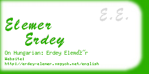 elemer erdey business card
